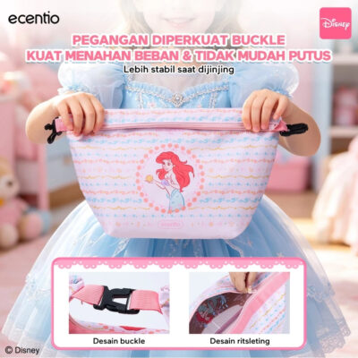 Disney Princess Ariel Botol Minum & Kotak Makan Anak Anti Tumpah Lunch Box Snack box thumbnail 5