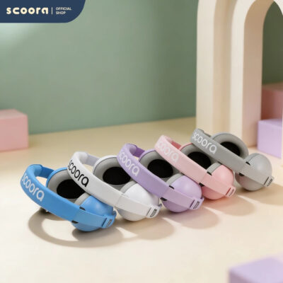 SCOORA Cronos Lite Baby Earmuff - White / Pink / Purple thumbnail 6