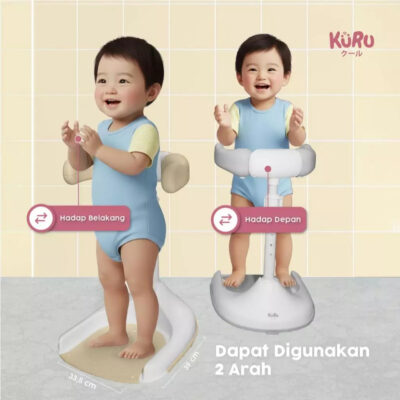 KURU Baby Shower Stand - Kursi Rak Dudukan Mandi Berdiri Bayi Anti Slip, Adjustable 44-54cm, Lipat & Aman - Dapat Digunakan 2 Arah thumbnail 2