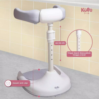 KURU Baby Shower Stand - Kursi Rak Dudukan Mandi Berdiri Bayi Anti Slip, Adjustable 44-54cm, Lipat & Aman - Dapat Digunakan 2 Arah thumbnail 6