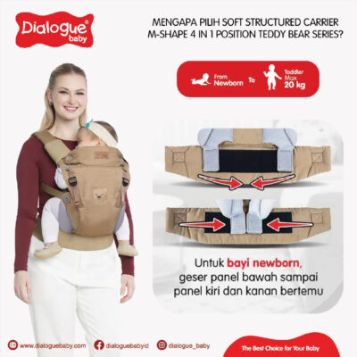 Dialogue Baby Gendongan Bayi SSC M Shape Teddy Bear Series 4 in 1 ( 1 PCS ) thumbnail 4
