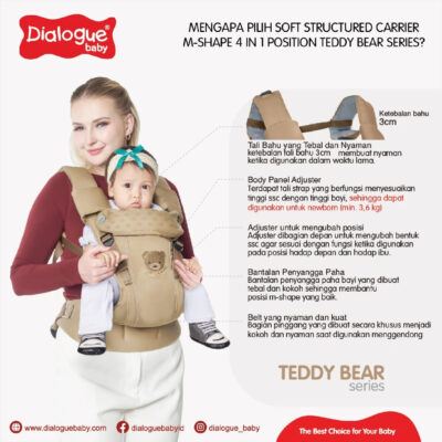 Dialogue Baby Gendongan Bayi SSC M Shape Teddy Bear Series 4 in 1 ( 1 PCS ) thumbnail 5