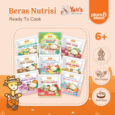 Plum & Blum Bubur Beras Mpasi BB Booster 6 Bulan - 200 gram - Halal