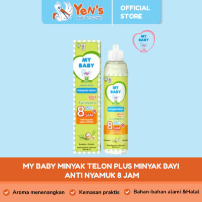 MY BABY Minyak Telon Plus 60mL/90mL/150 mL - Minyak Bayi Anti Nyamuk 8 Jam