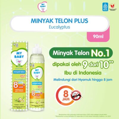 MY BABY Minyak Telon Plus 60mL/90mL/150 mL - Minyak Bayi Anti Nyamuk 8 Jam thumbnail 2