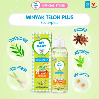 MY BABY Minyak Telon Plus 60mL/90mL/150 mL - Minyak Bayi Anti Nyamuk 8 Jam thumbnail 3