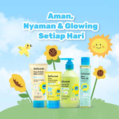 Loluna Baby Face & Body Sunscreen 30ml SPF 50+ PA++++ dengan 5x Ceramide & Niacinamide thumbnail 9