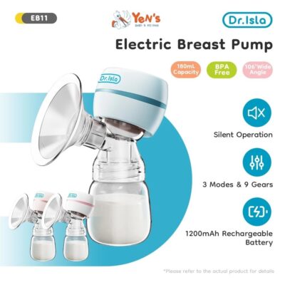 Dr.isla EB11 Pompa ASI Elektrik Tanpa Kabel otomatis Portabel - Breast pump Hisap Kuat