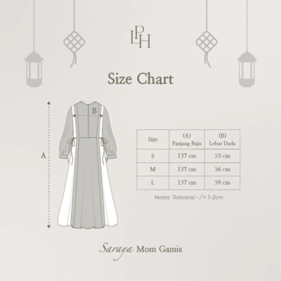 Little Palmerhaus Saraya Mom Gamis (Baju Gamis Wanita Dewasa) - Baju Lebaran 2026 thumbnail 6