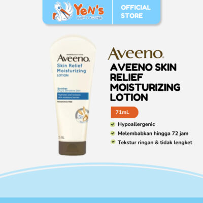 Aveeno Skin Relief Moisturizing Lotion 71 mL - Lotion Pelembap untuk Kulit Ekstra Kering & Sensitif