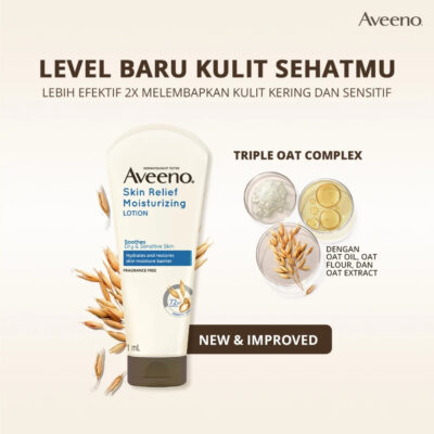 Aveeno Skin Relief Moisturizing Lotion 71 mL - Lotion Pelembap untuk Kulit Ekstra Kering & Sensitif thumbnail 6