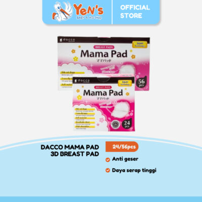 Dacco Mama Pad Breast Pad 26pcs / 56pcs Bantalan ASI Ibu Menyusui Daya Serap Tinggi | Lembut & Nyaman thumbnail 2
