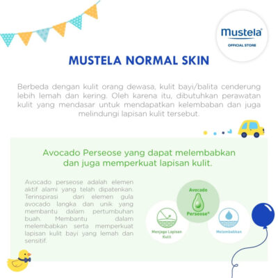 Mustela Hydrabebe Body lotion 300 ml / 500ml - Lotion Bayi Membuat kulit halus, kenyal, dan lembut thumbnail 4