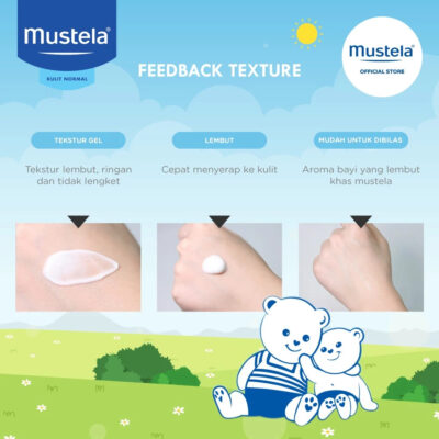 Mustela Hydrabebe Body lotion 300 ml / 500ml - Lotion Bayi Membuat kulit halus, kenyal, dan lembut thumbnail 5