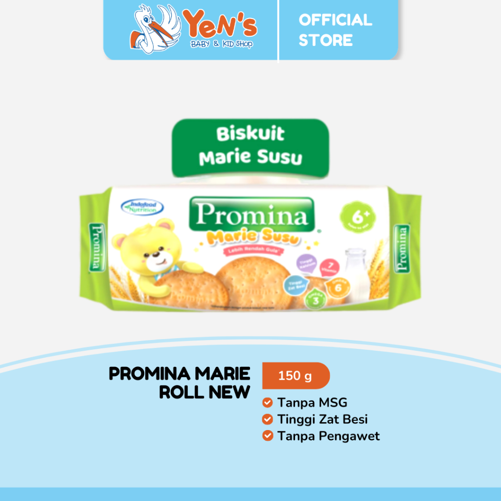 Promina Marie Roll New 150 g - Tanpa Pengawet dan MSG