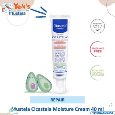 Mustela Cicastela Moisture Cream / Krim Bayi Untuk Kemerahan 40 ml