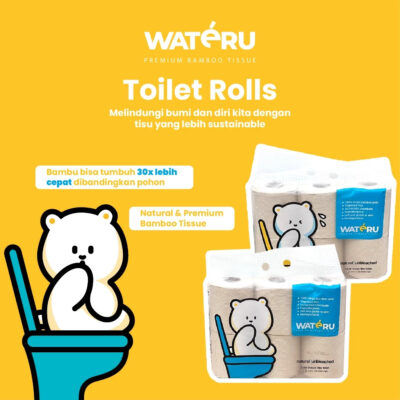 Wateru Premium Bamboo Tissue - Toilet Tissue 6 roll (1 pack) thumbnail 2