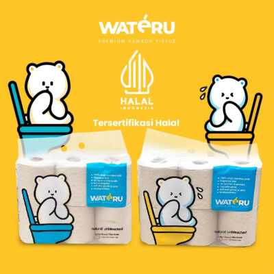 Wateru Premium Bamboo Tissue - Toilet Tissue 6 roll (1 pack) thumbnail 4