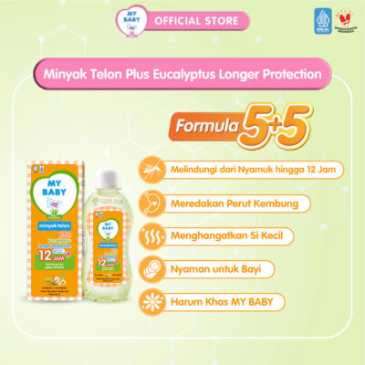 MY BABY Minyak Telon Plus Longer Protection 60ml / 90ml / 150 mL - Minyak Anti Nyamuk 12 Jam thumbnail 4